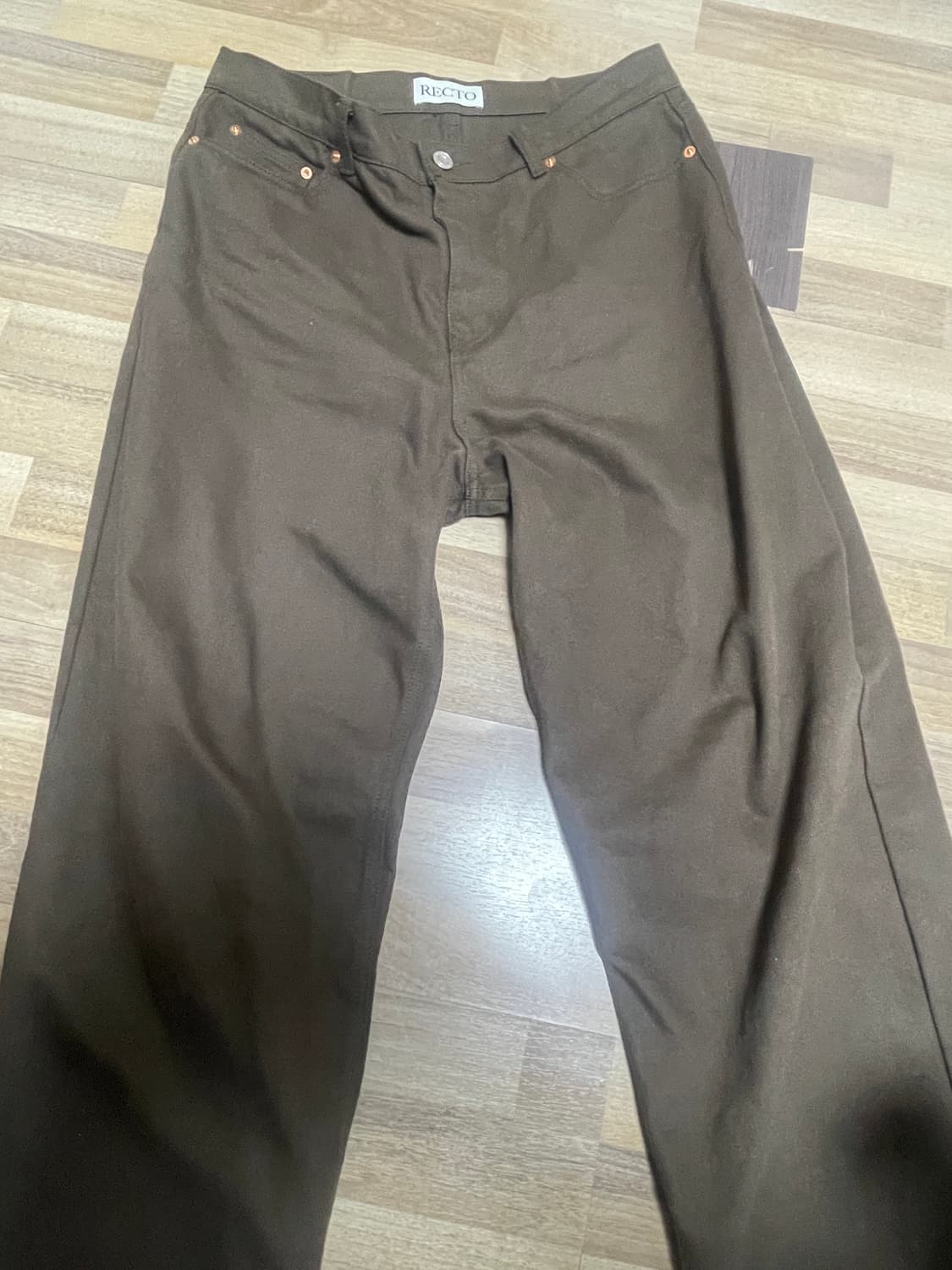 렉토 25ss 빈티지 브라운 데님 L 상품이미지6