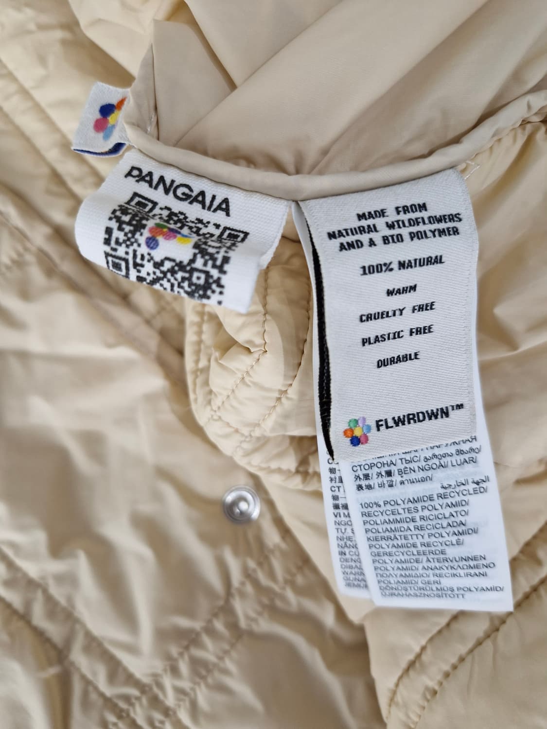 PANGAIA 판가이아 리사이클 나일론 플라워다운 퀼팅자켓 상품이미지9