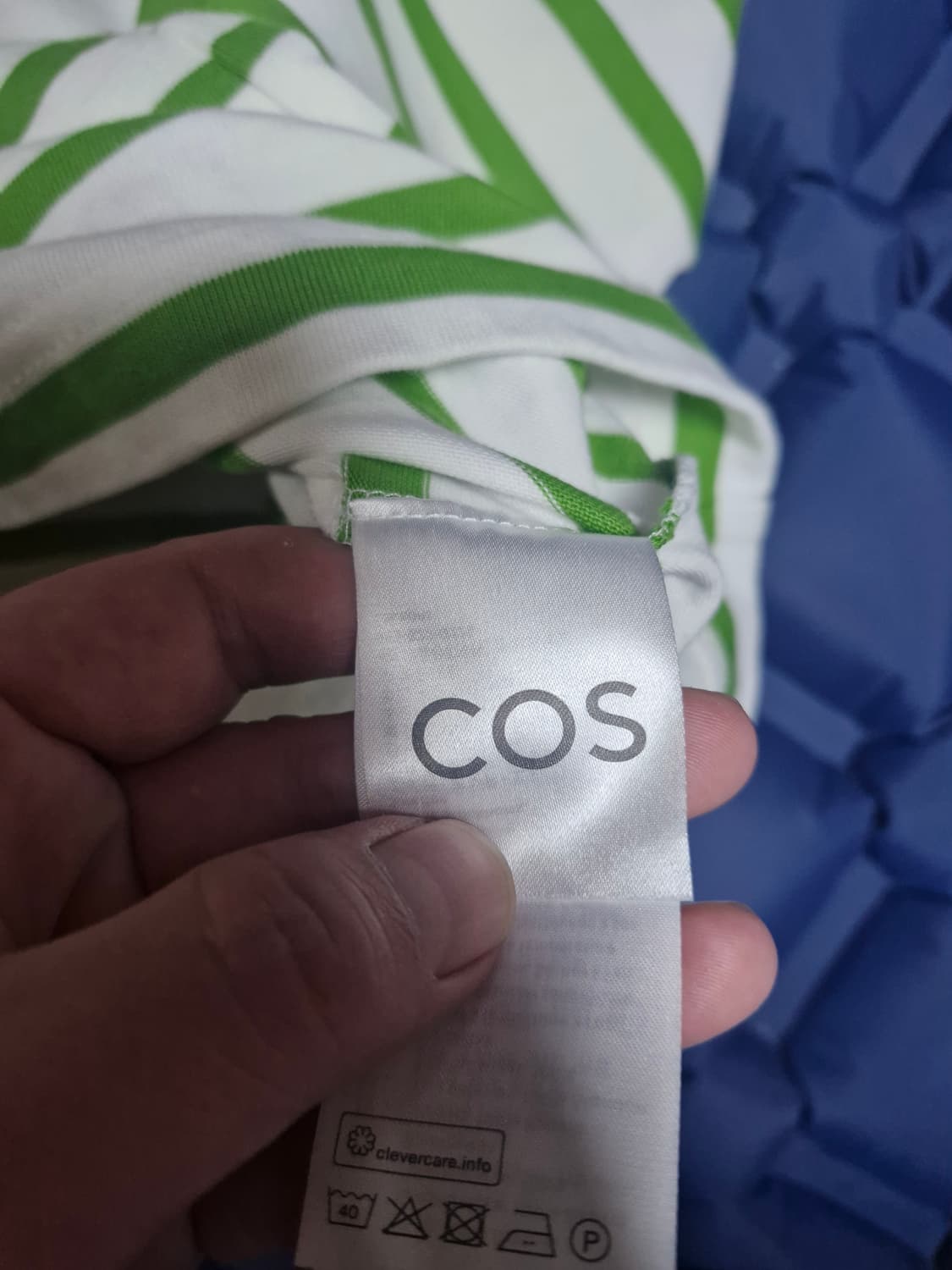 여성 COS 단가라 티셔츠 S 상품이미지3