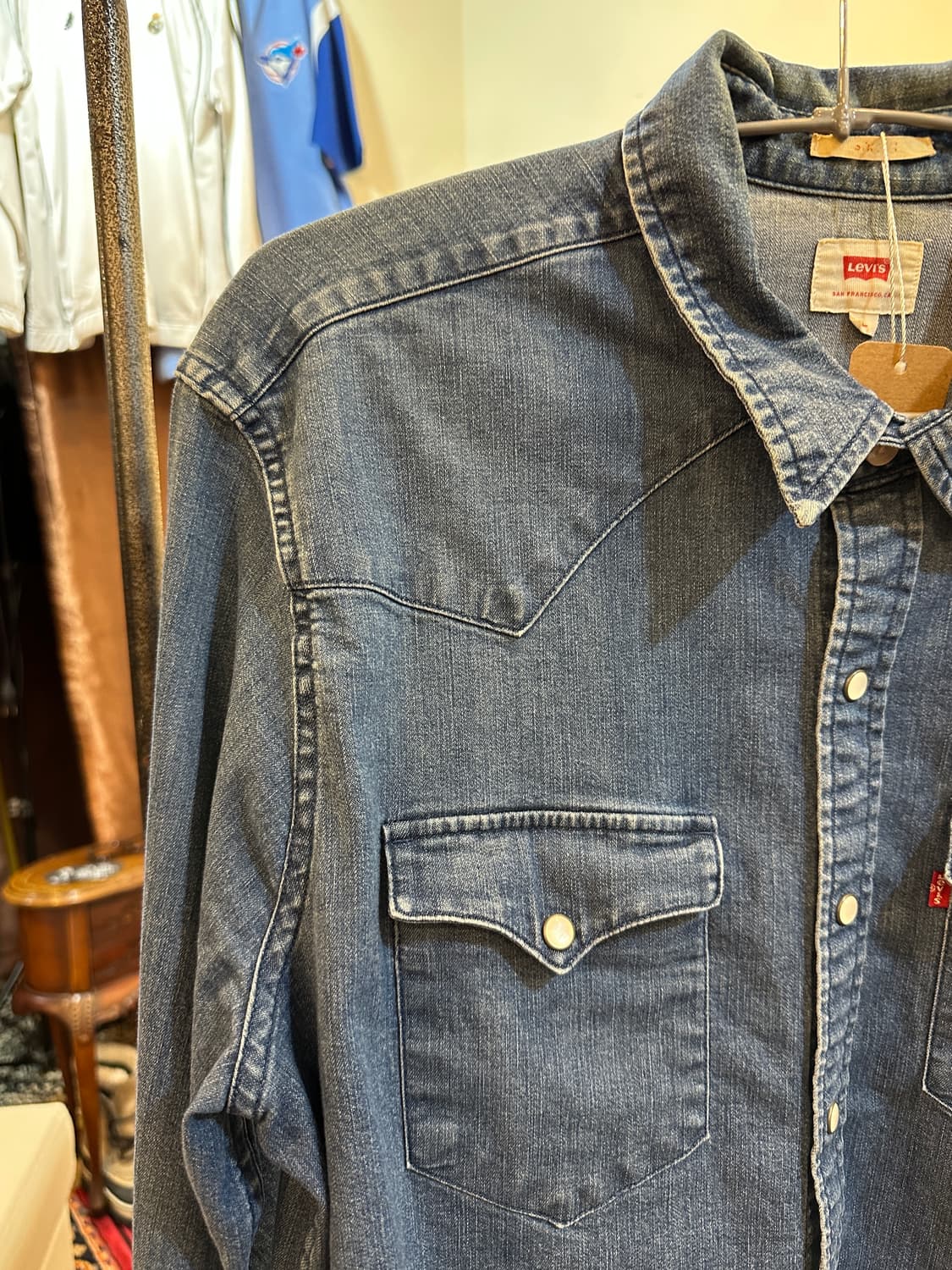 리바이스 클래식 웨스턴 데님 셔츠 L 상품이미지3