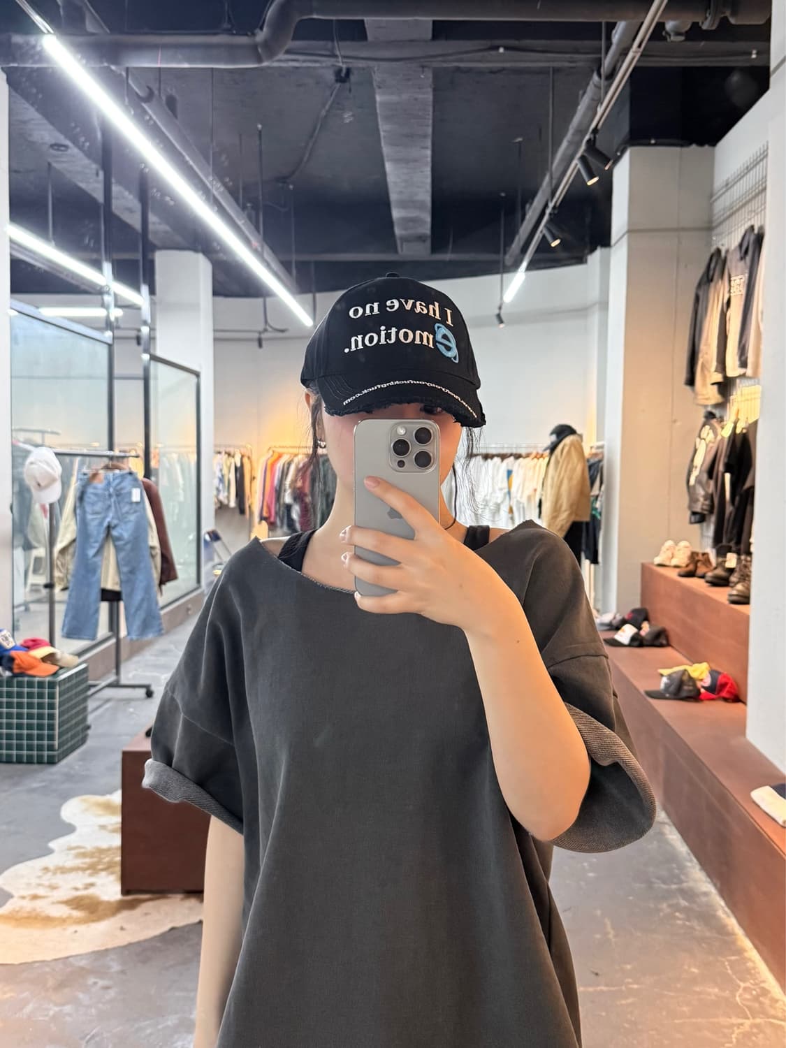 터그오브룩스 I have no emotion 자수로고 캡모자 H2984 상품이미지1