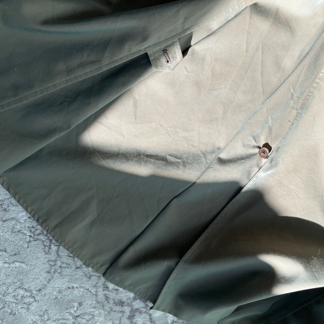 80s 아쿠아큐스텀 트렌치코트 레어 디테일 아쿠아5 영국 생산 상품이미지9