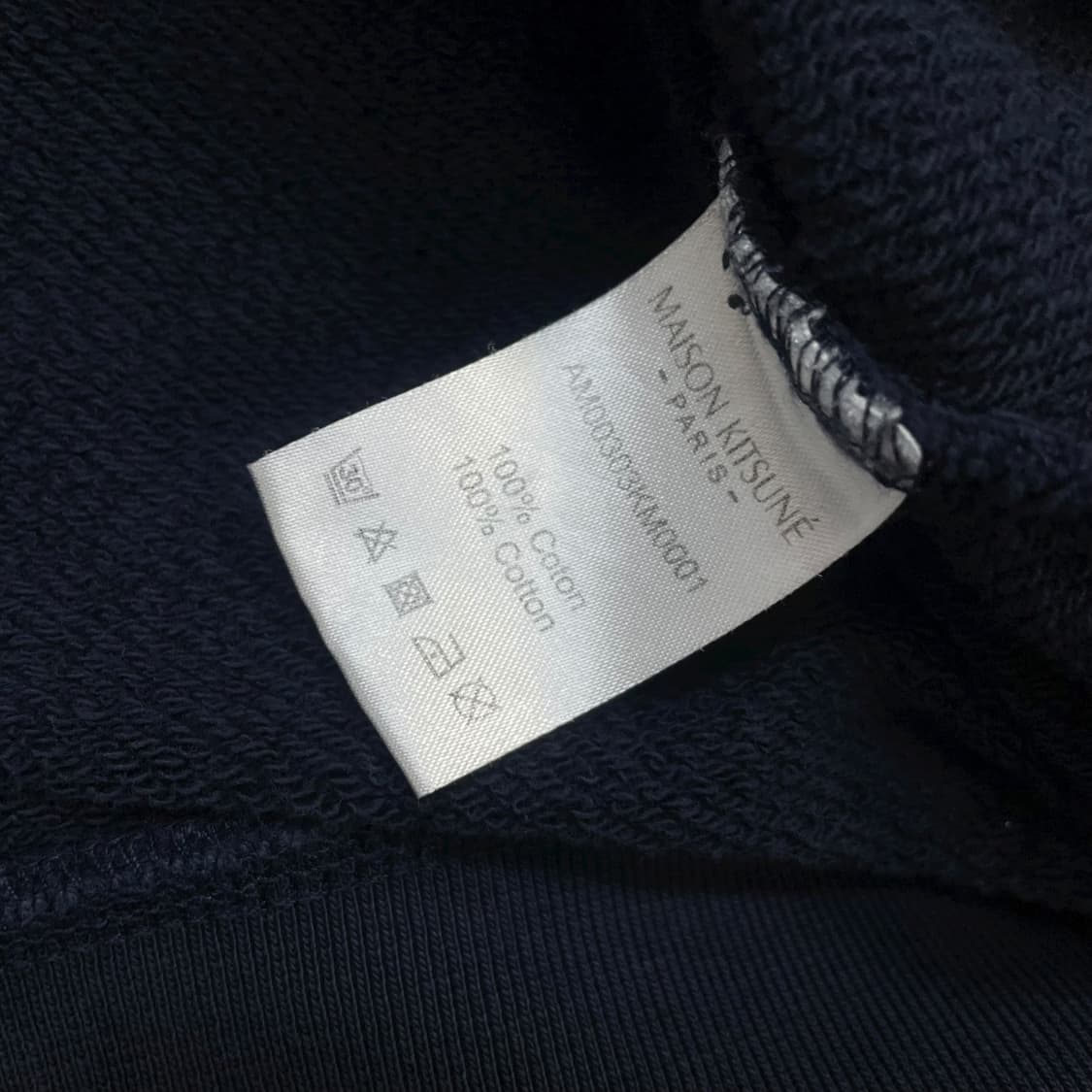 메종키츠네 폭스 헤드 패치 맨투맨 네이비 상품이미지4