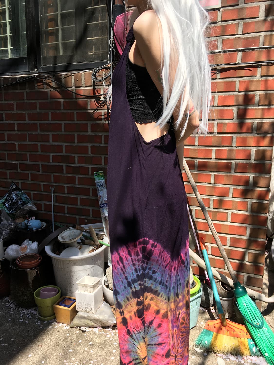 히피 미드나잇 퍼플 타이다이 슬릿 ops 상품이미지4