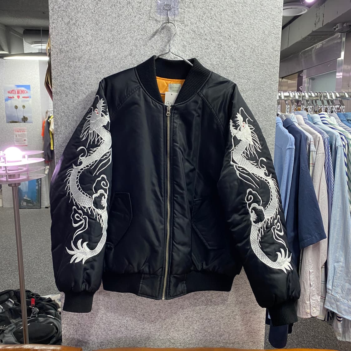 EAST ROAD 용 자수 스카쟌 블루종 항공 자켓 B4164 상품이미지3