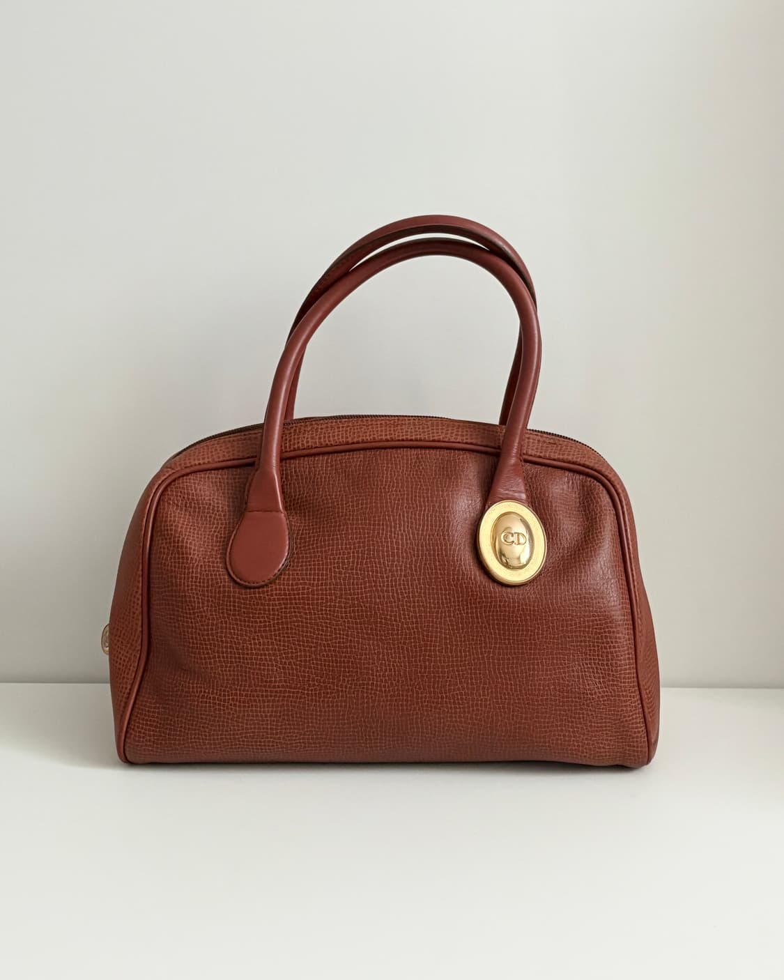 Christian Dior 디올 빈티지 CD 로고 보스턴 백 상품이미지1