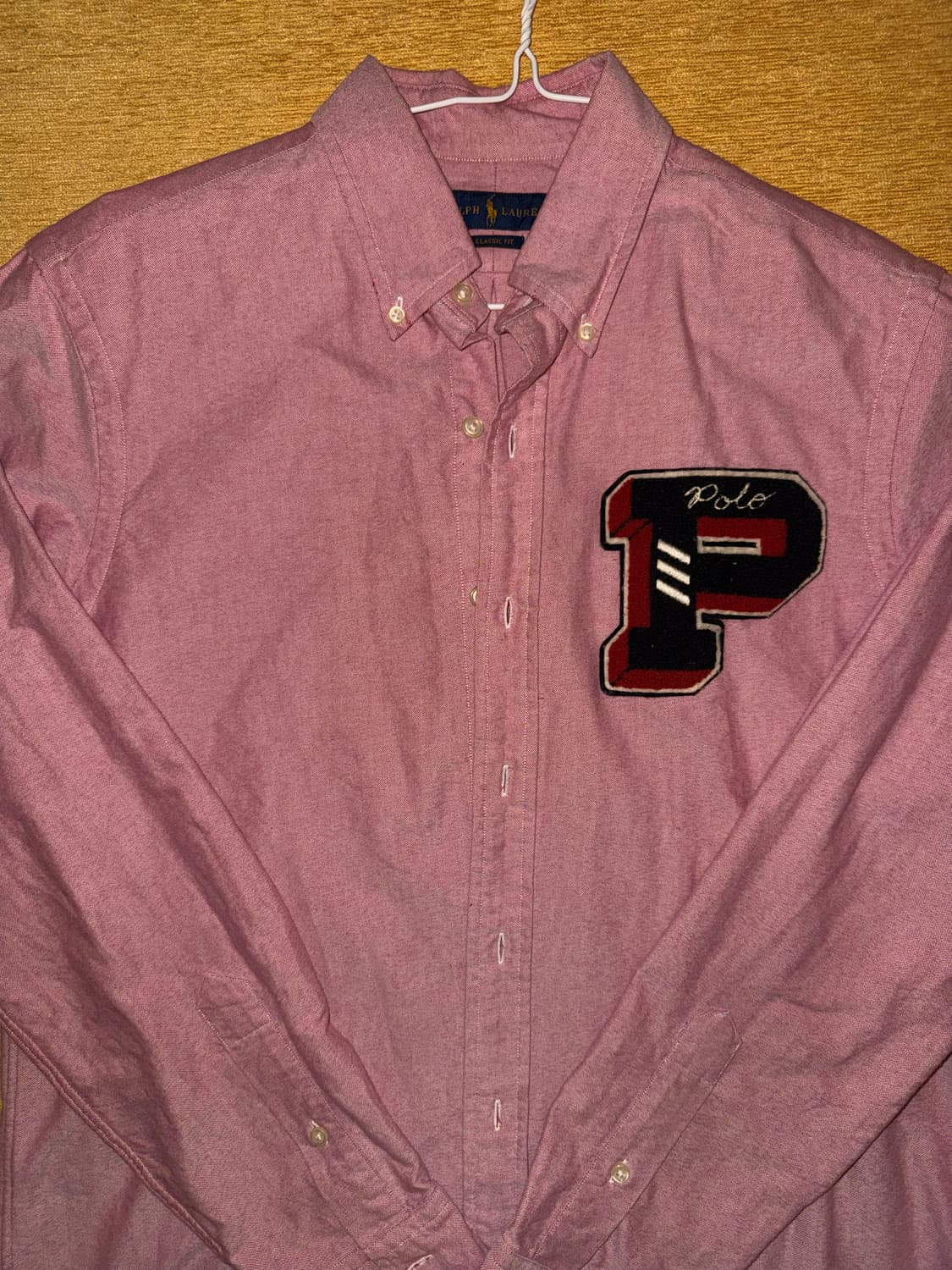 폴로 랄프로렌 와펜 옥스퍼드 셔츠 핑크 M 상품이미지1