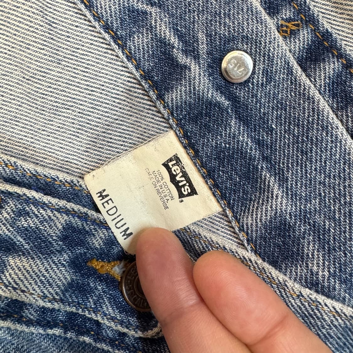 90s 리바이스 타입3 데님 트러커 자켓 made in USA (M)   상품이미지5