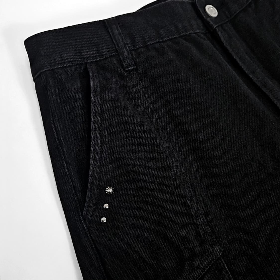 Lindel 웨스턴 리벳 워싱 카고 팬츠 (black) 상품이미지5