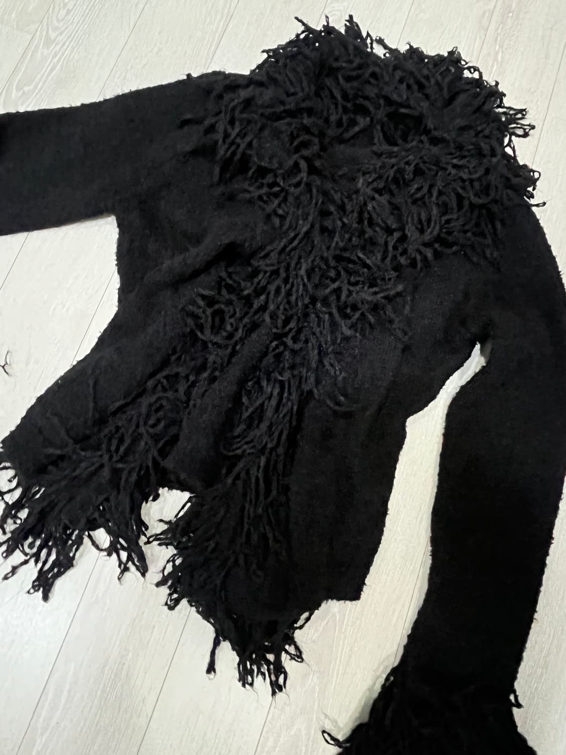 Fringe knitted cardigan 상품이미지5