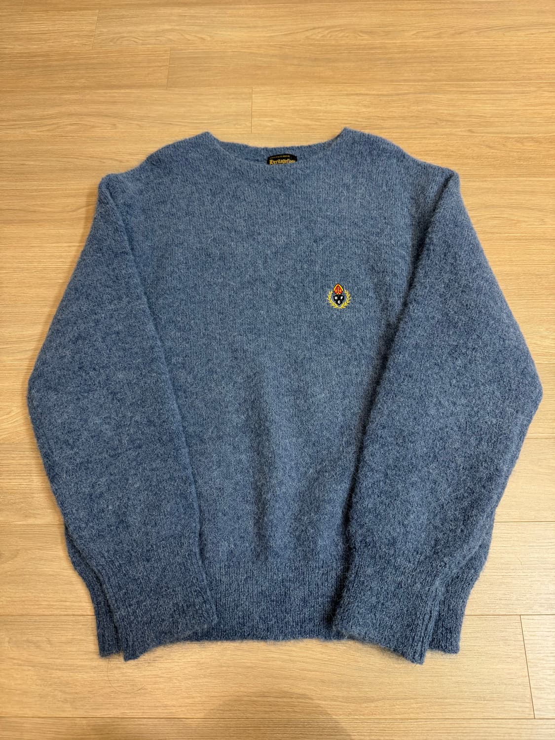 헤리티지 플로스 알파카 니트 블루 상품이미지3