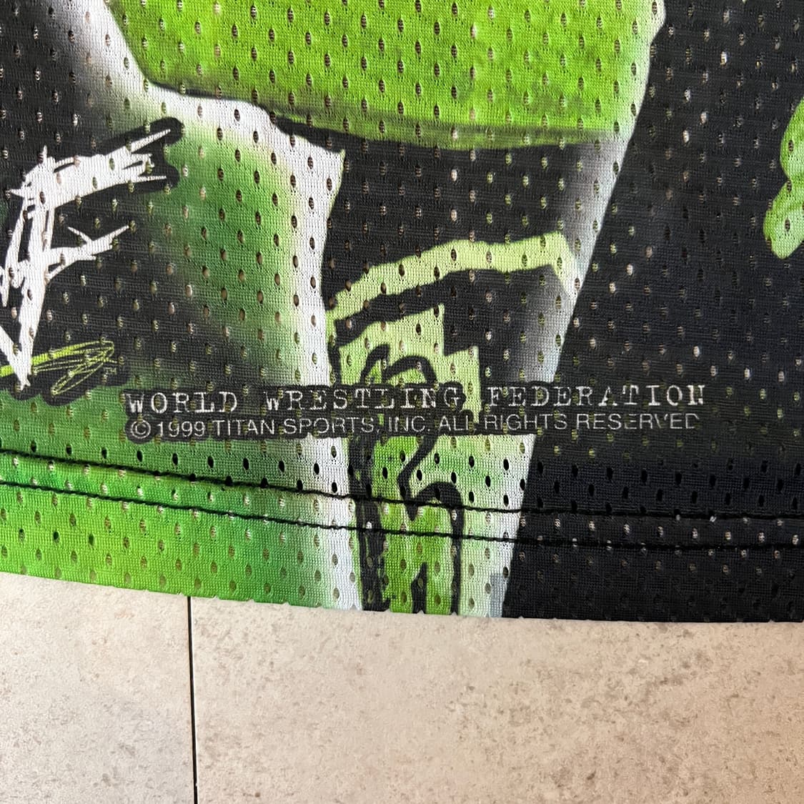 빈티지 90s WWF D Generation X 메쉬 티셔츠 상품이미지5