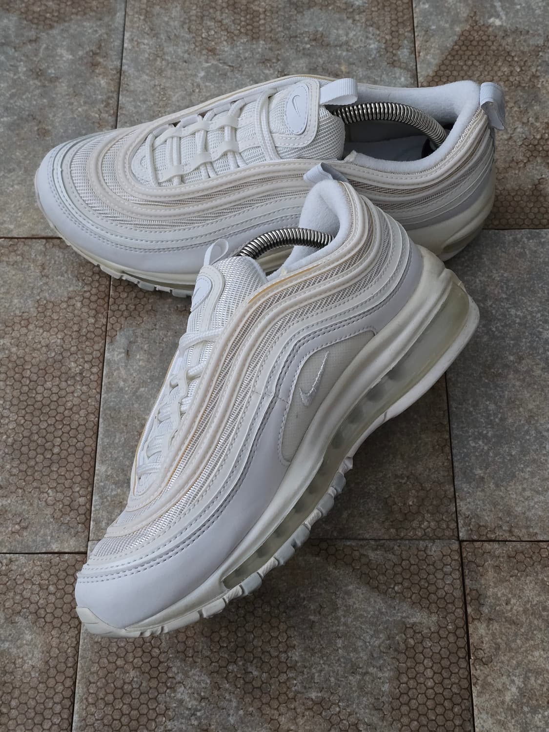 (250)나이키 에어맥스 97 트리플 화이트 상품이미지6