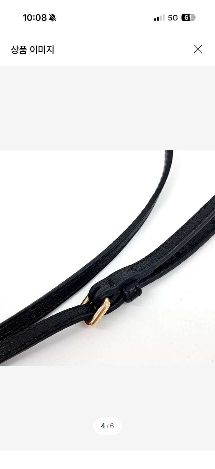 미우미우 나파 가죽 미니 백 블랙 (5NF460) 상품이미지10