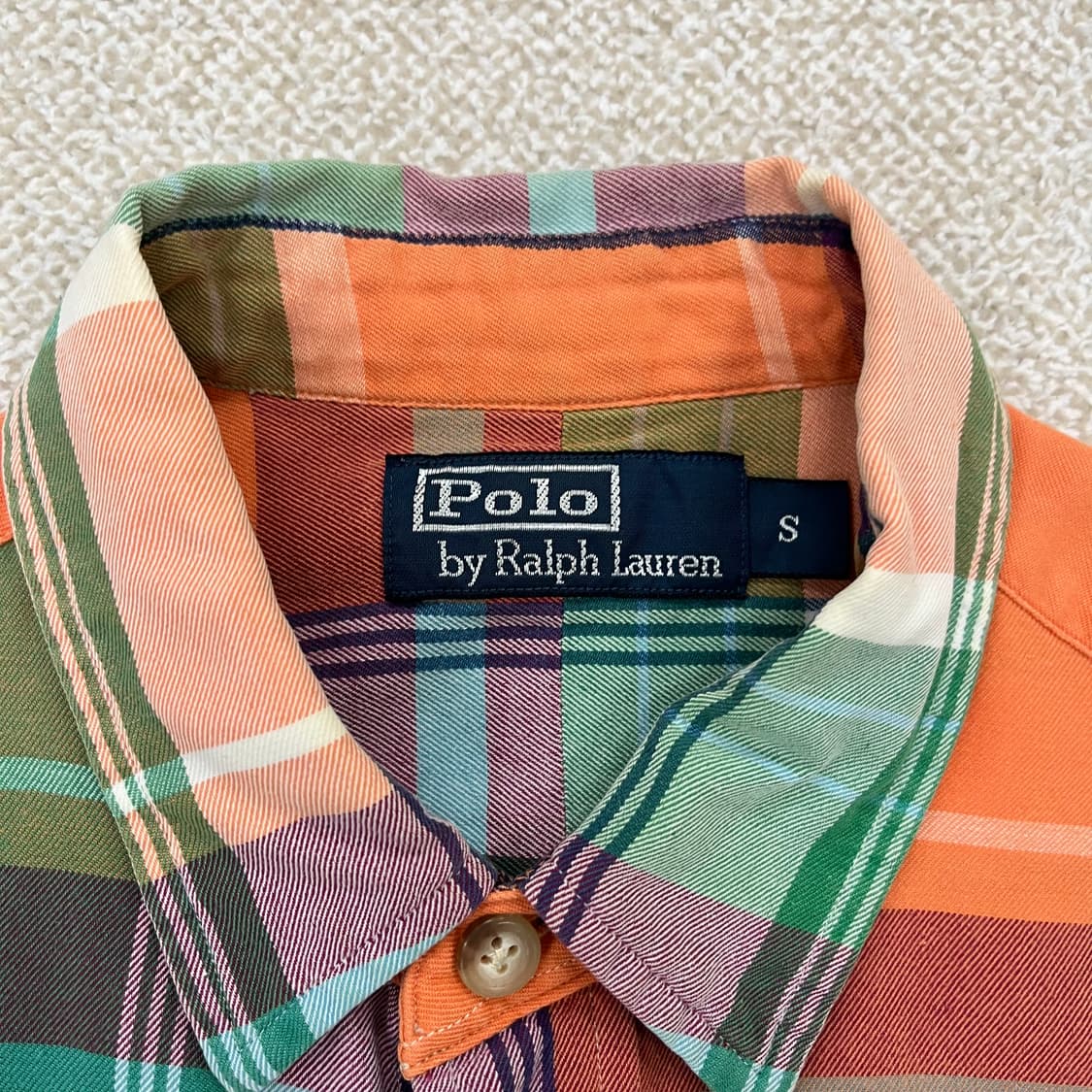[S] 폴로 랄프로렌 빈티지 마드라스 체크 웨스턴 셔츠 4002 상품이미지6