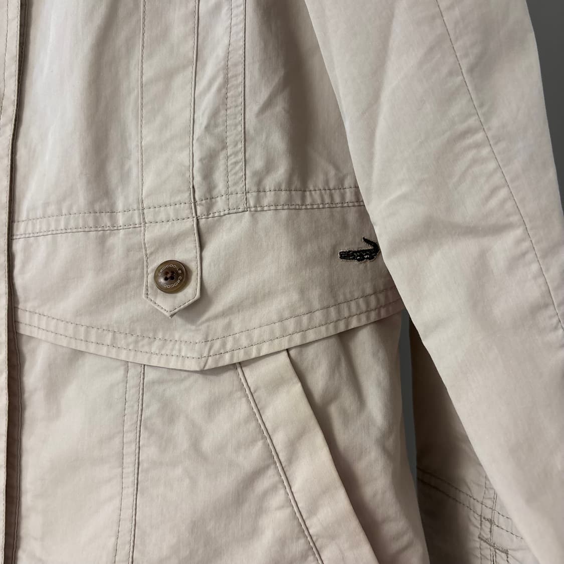 Crocodile beige jacket M 상품이미지3