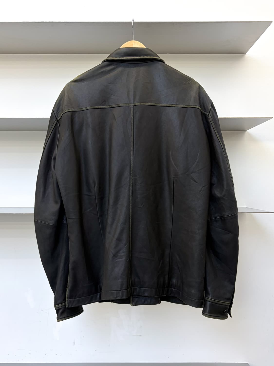 듀얼 웨스턴 램 레더 자켓 상품이미지3