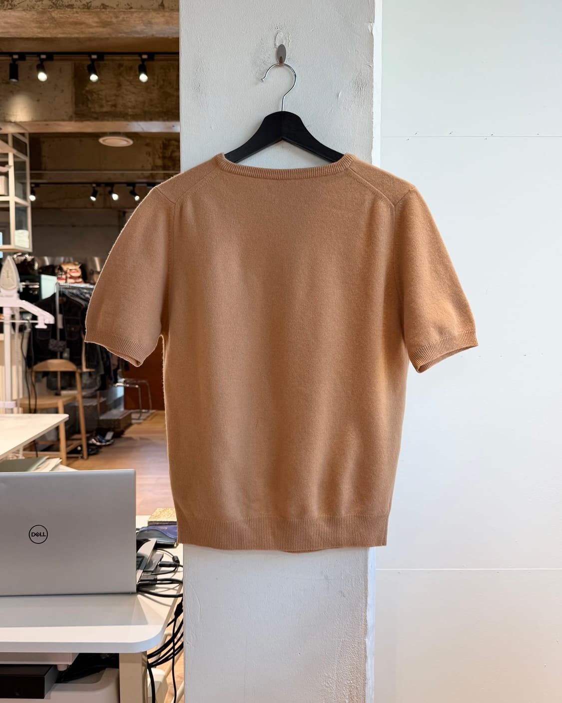 버버리 베이지 램스울 하프 니트  상품이미지7