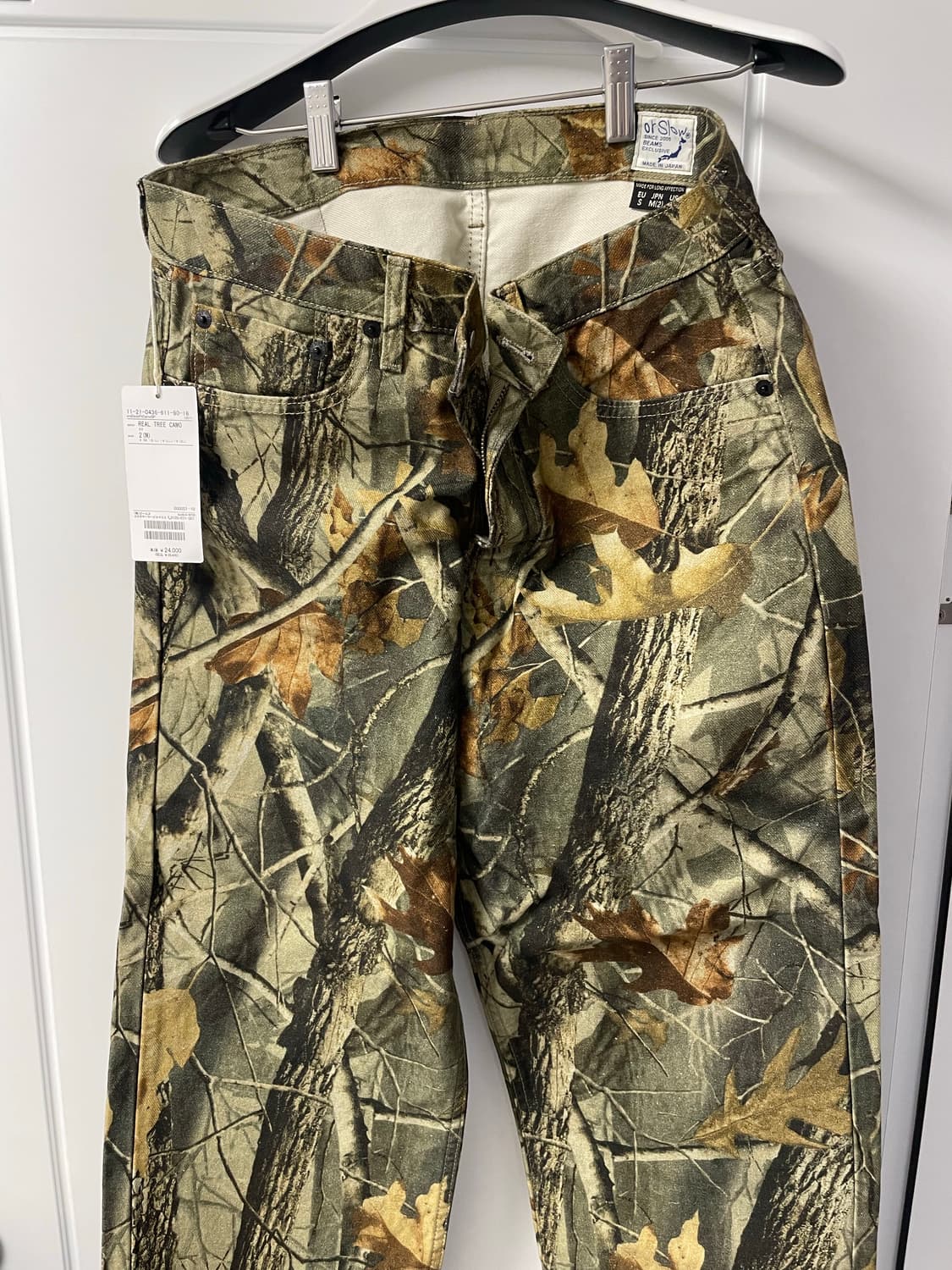 오어슬로우x빔즈 콜라고 101 카모 데드핏 M /L  상품이미지1