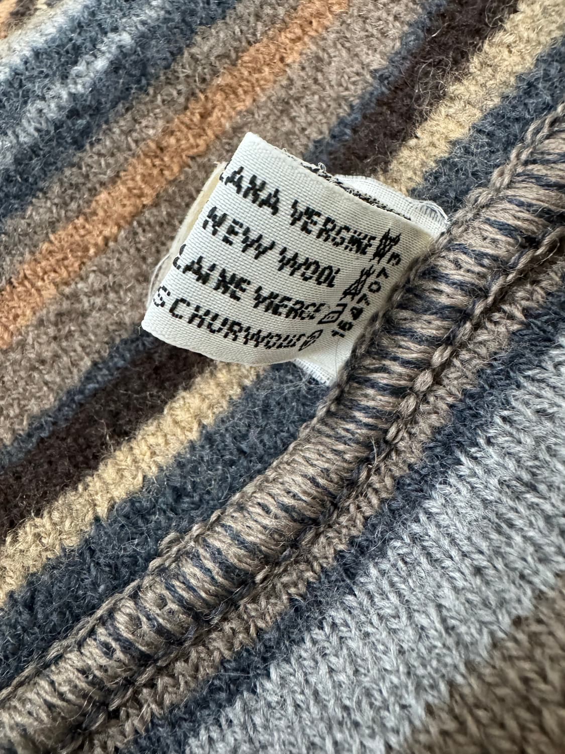 미쏘니 멀티컬러 울 코트 니트 롱가디건 상품이미지7