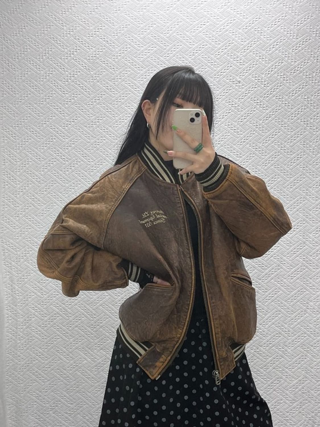 아비렉스 아이콘 올드스쿨 웨스턴 빈티지 가죽자켓 M C09091 상품이미지1