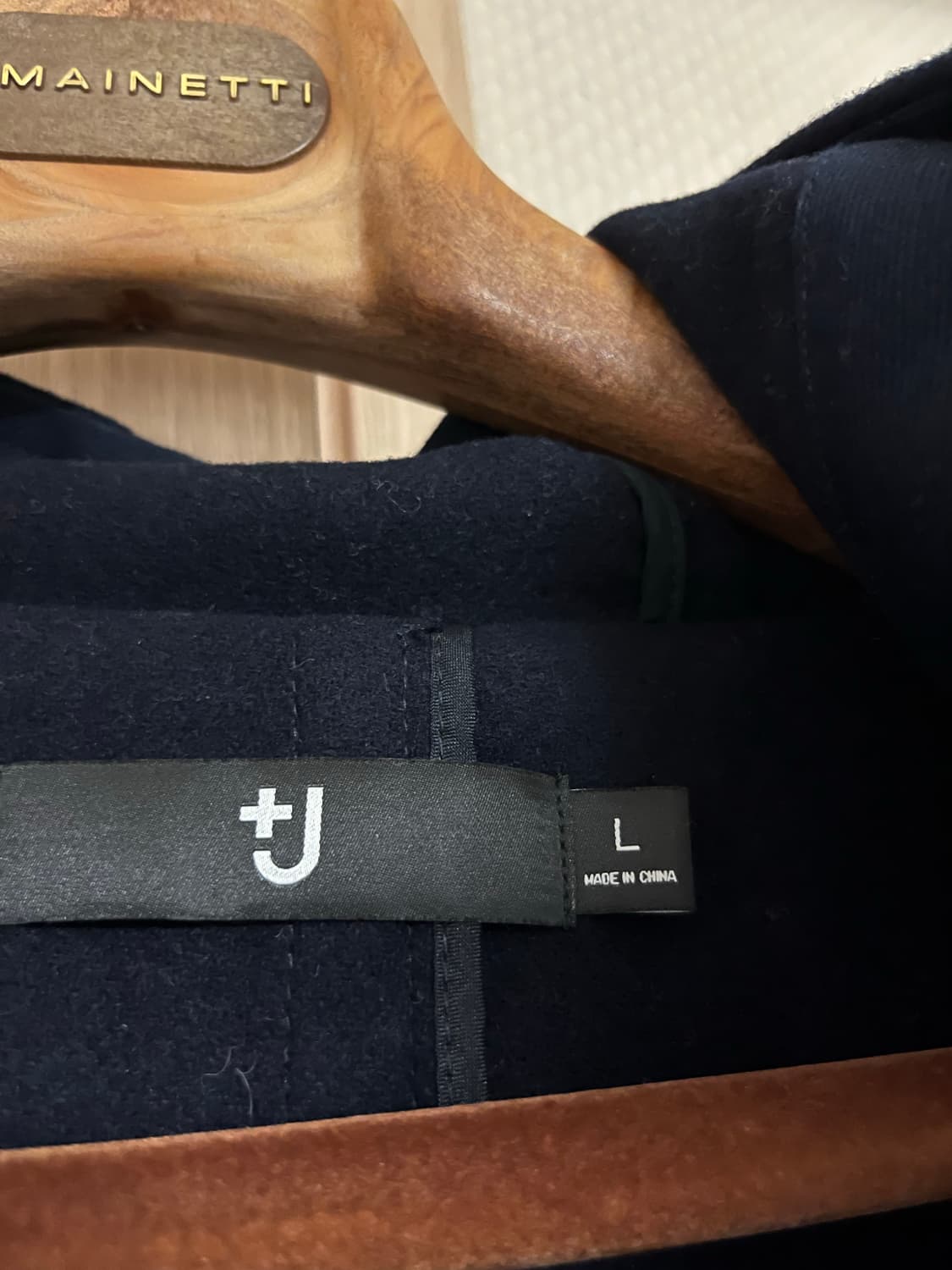 유니클로 질샌더 +J 다크네이비 더플 L사이즈 상품이미지2