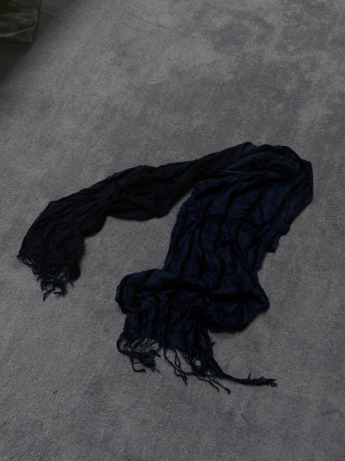 Vintage V-kei,punk dark blue.. muffler 상품이미지2