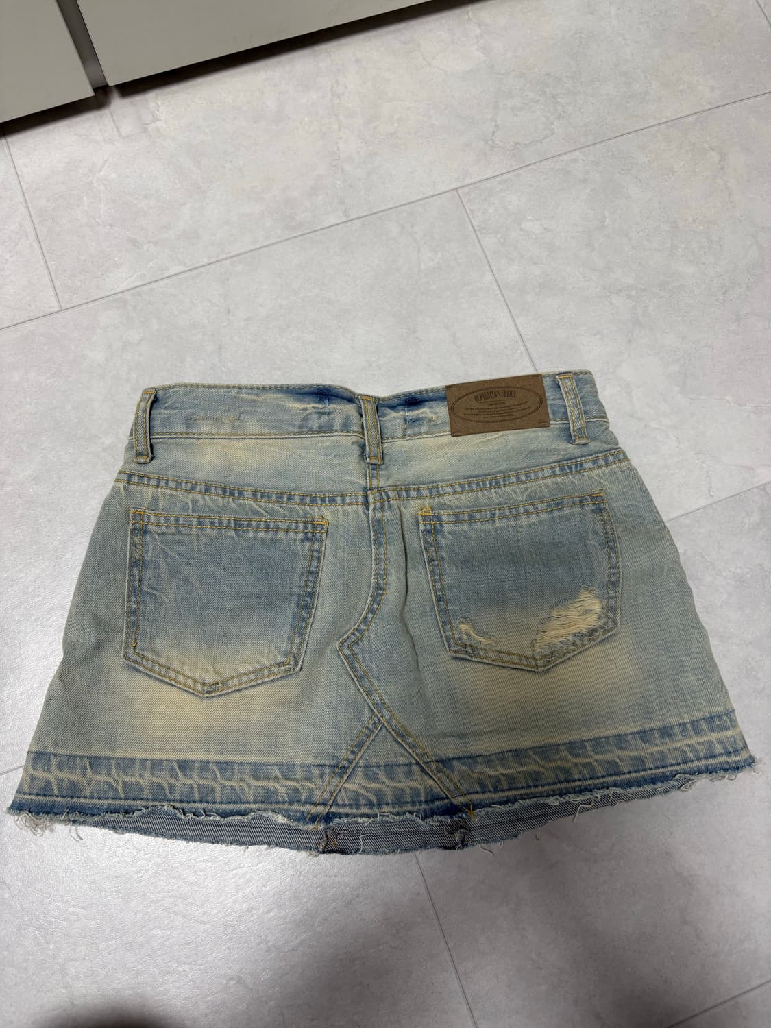 보헤미안서울 데님스커트 s 상품이미지3