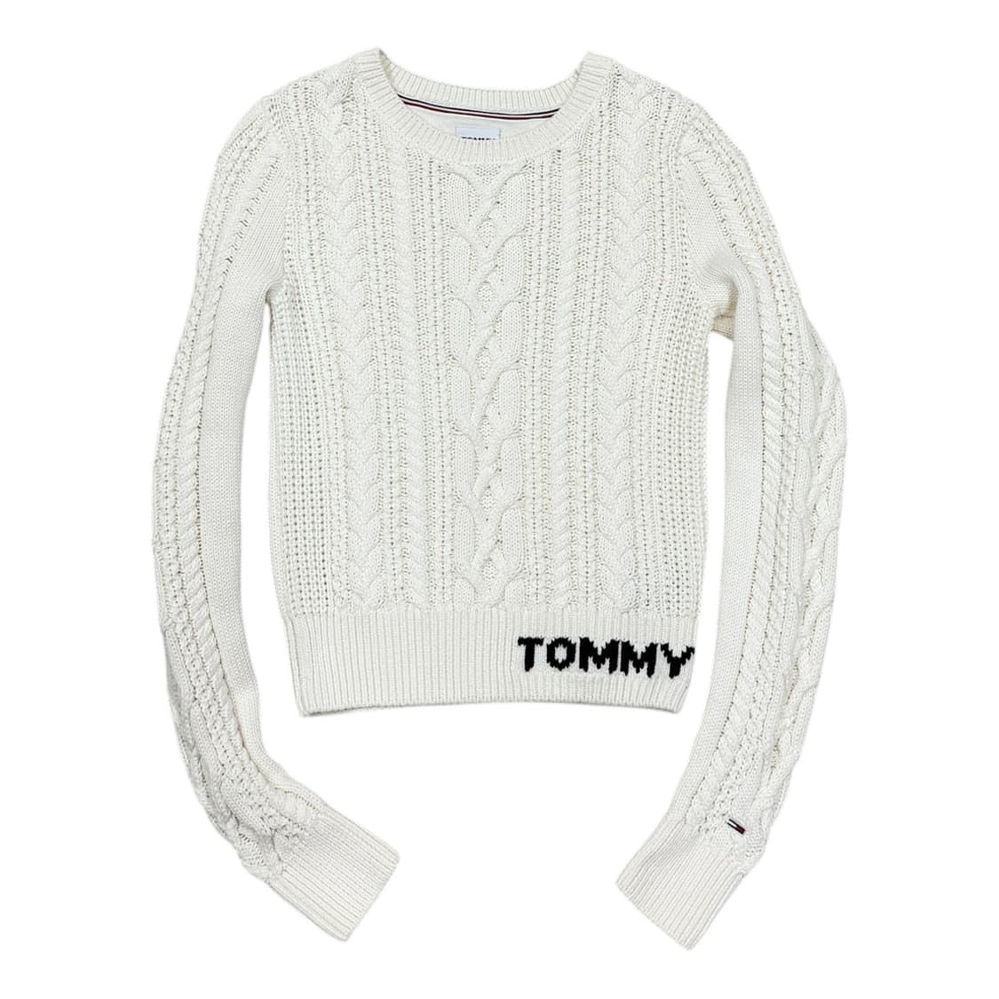 타미힐피거 타미진스 풀오버 케이블 니트 XS 상품이미지1