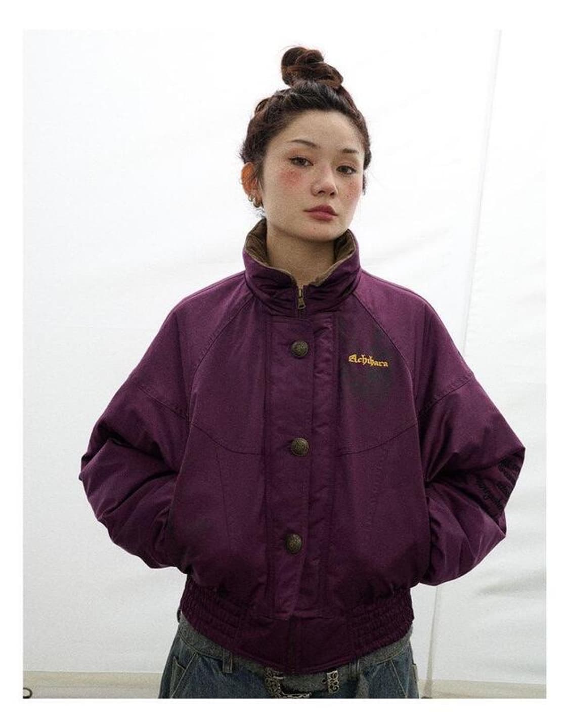 Achihara Winter Muzita 코튼 숏 자켓 상품이미지3