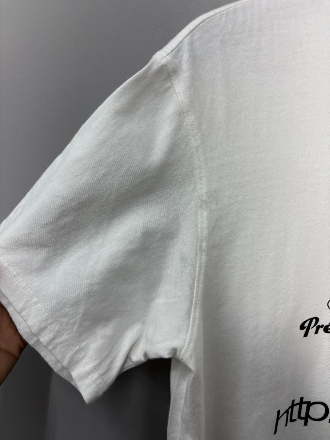 에이이에이이 웹로고 화이트 반팔 A3758 상품이미지6