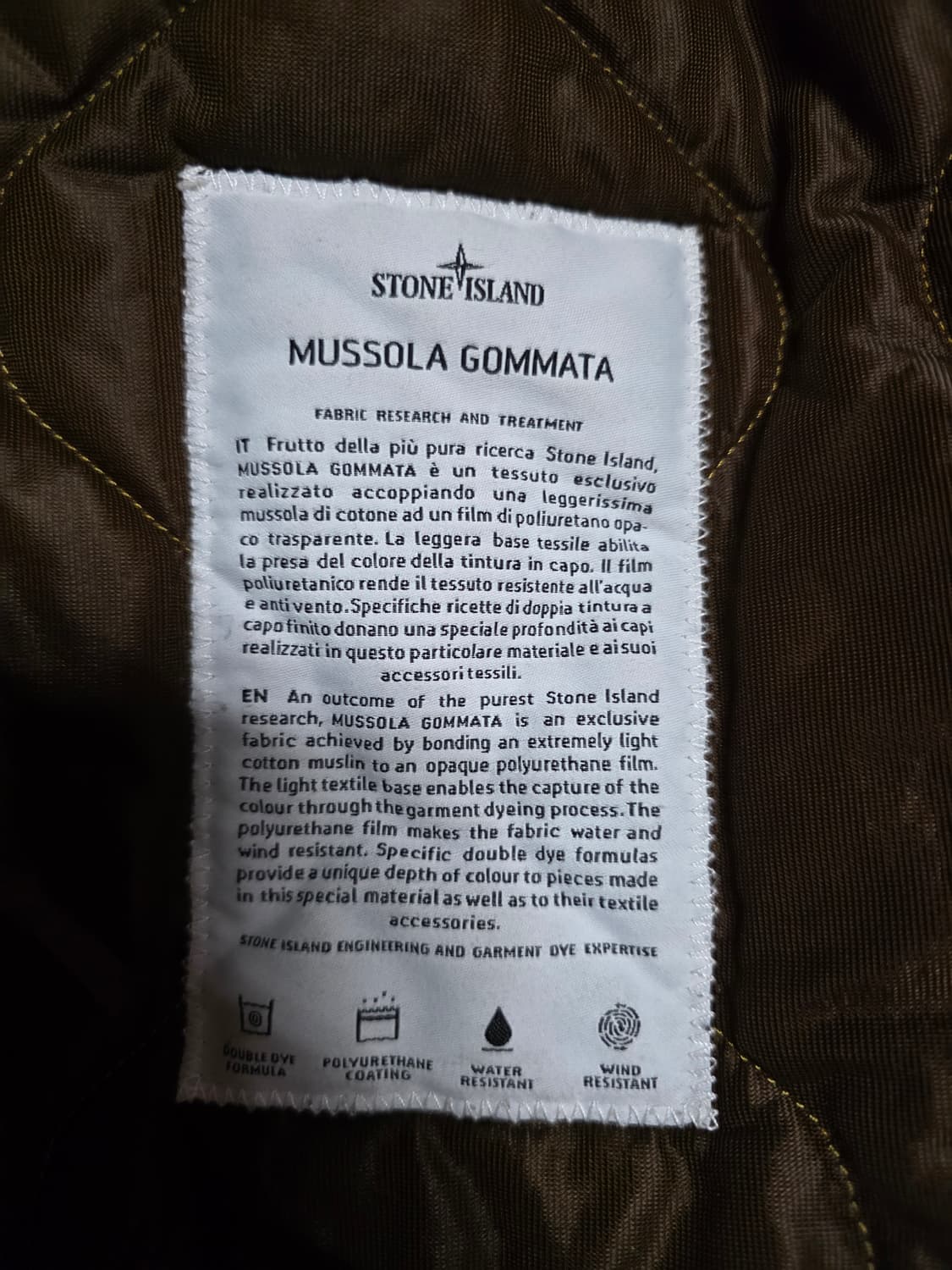 스톤아일랜드 30주년 무솔라 고마타 컴패스 패치 롱재킷. 싸이즈  100 상품이미지6