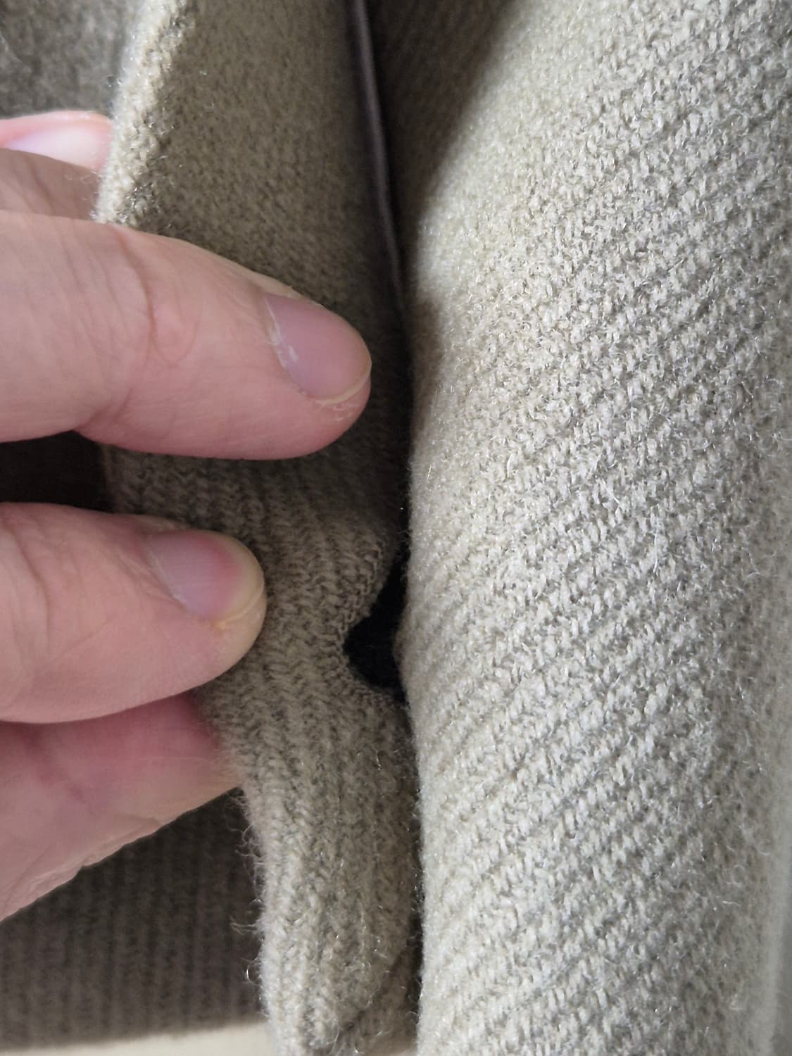 (M)애프터프레이X러드 히든버튼 오버사이즈 싱글 코트 베이지 상품이미지5