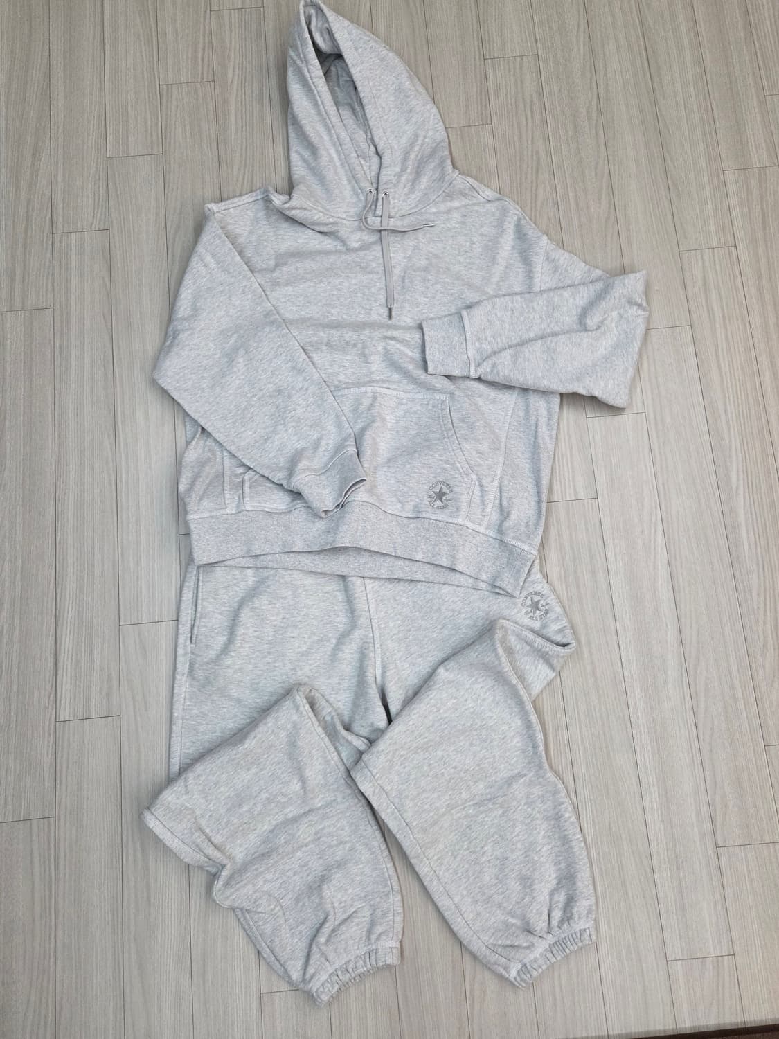 컨버스 트레이닝 셋업 후드 티셔츠 바지 세트 상품이미지1