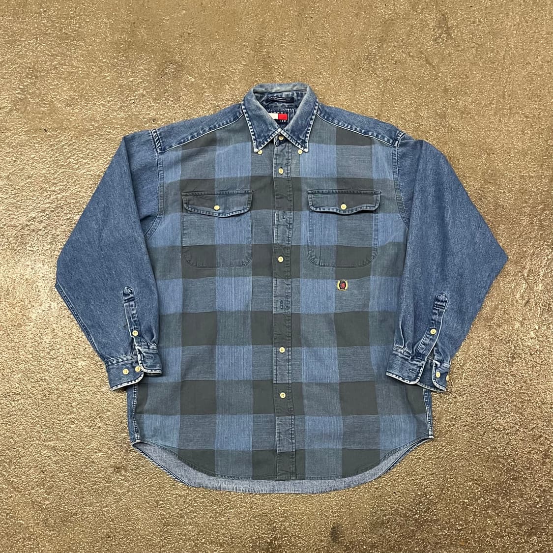 90s 타미힐피거 데님 셔츠 (100-105) 상품이미지3
