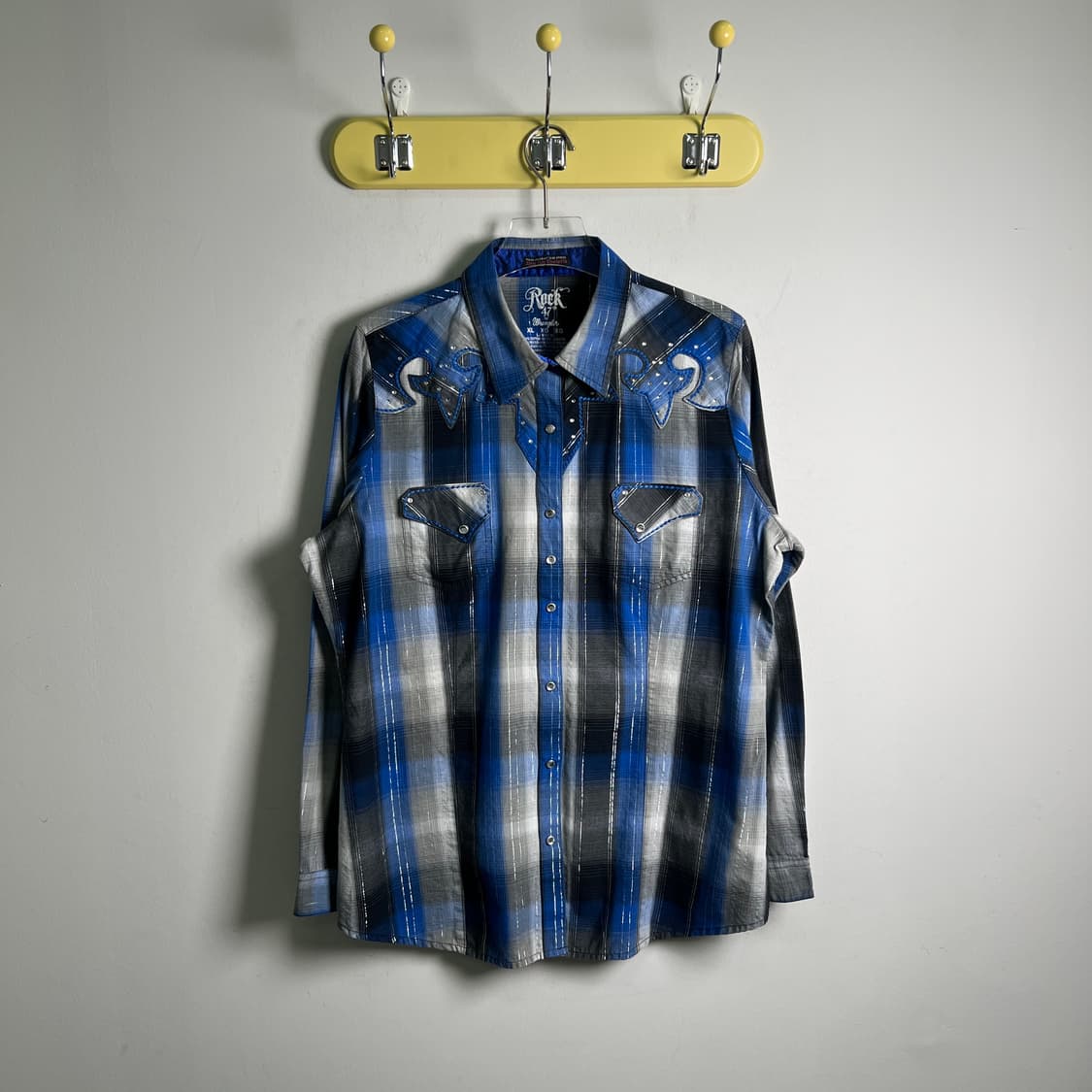 wrangler rock 47 큐빅 웨스턴 셔츠 XL 상품이미지1