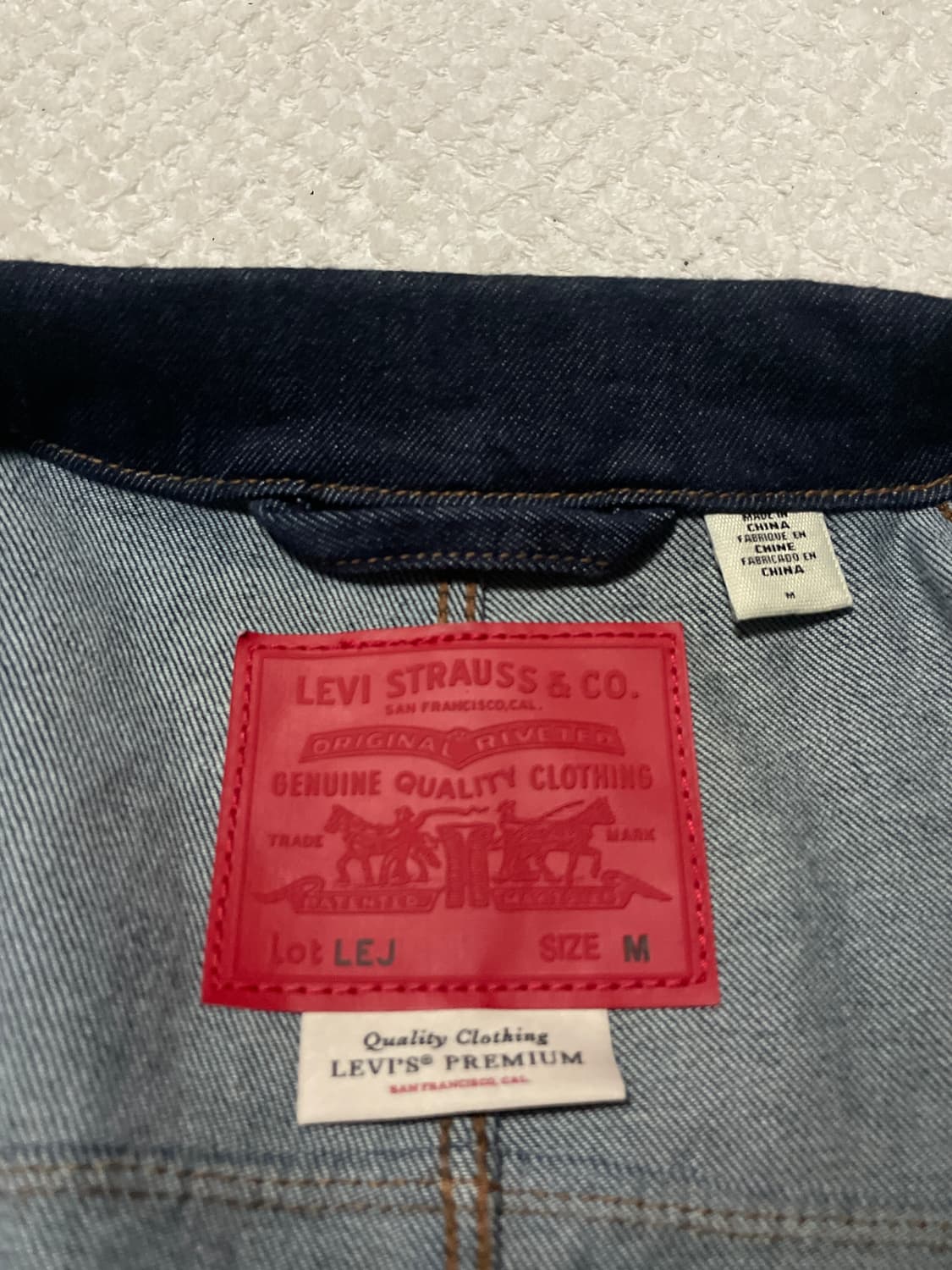 리바이스 LEJ 20주년 기념 엔지니어드 데님 트러커 청자켓(클리닝O) 상품이미지5