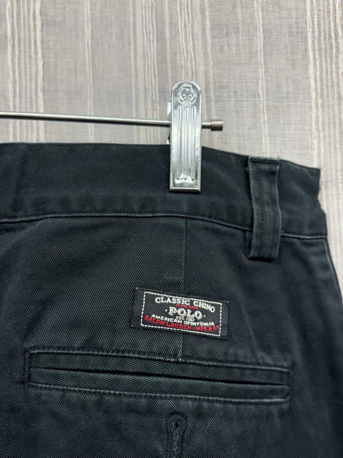 폴로 랄프로렌 코튼 치노 팬츠 블랙 상품이미지5
