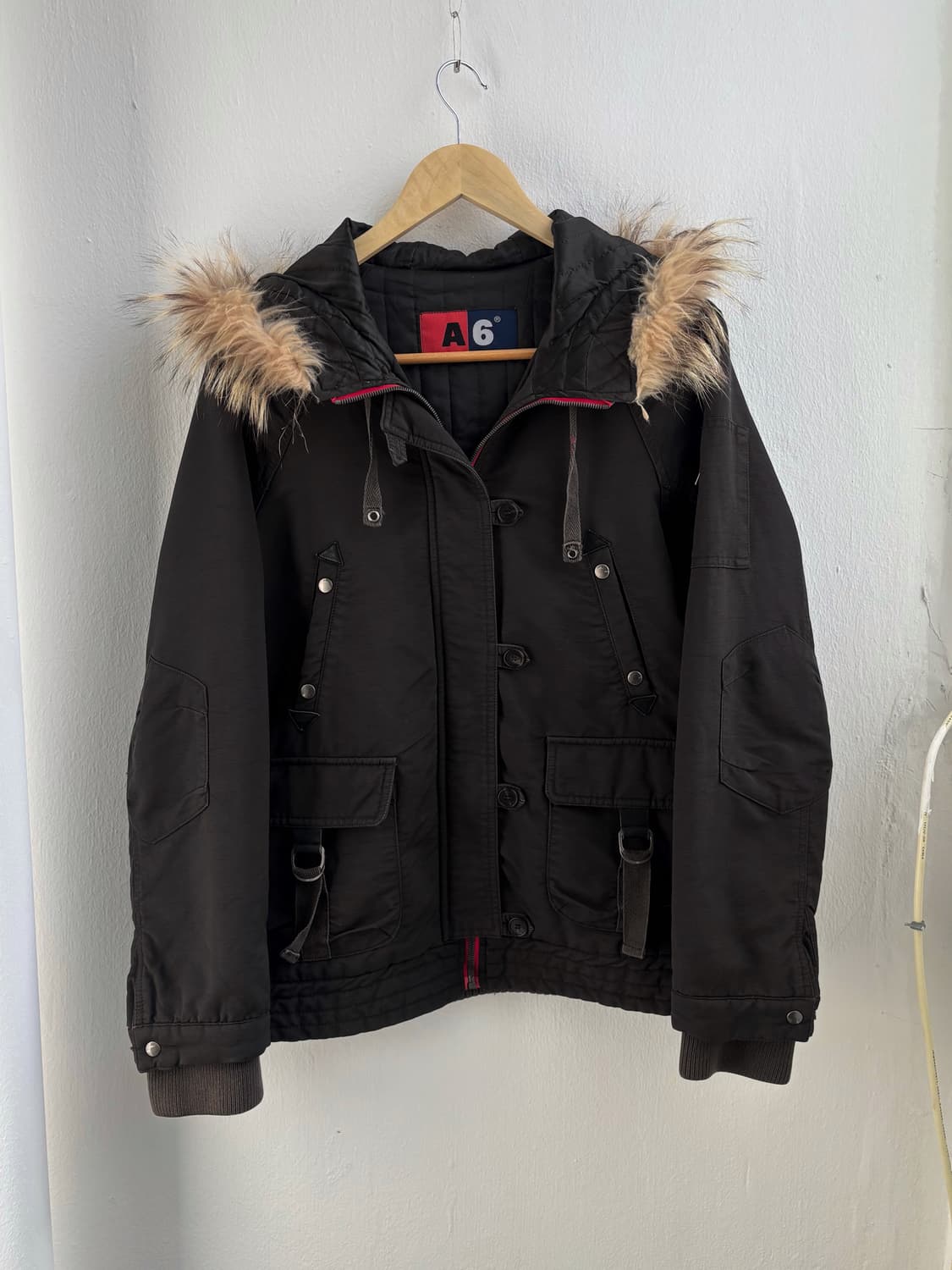 Vintage A6 Fur-Trim Hood Jacket 상품이미지1