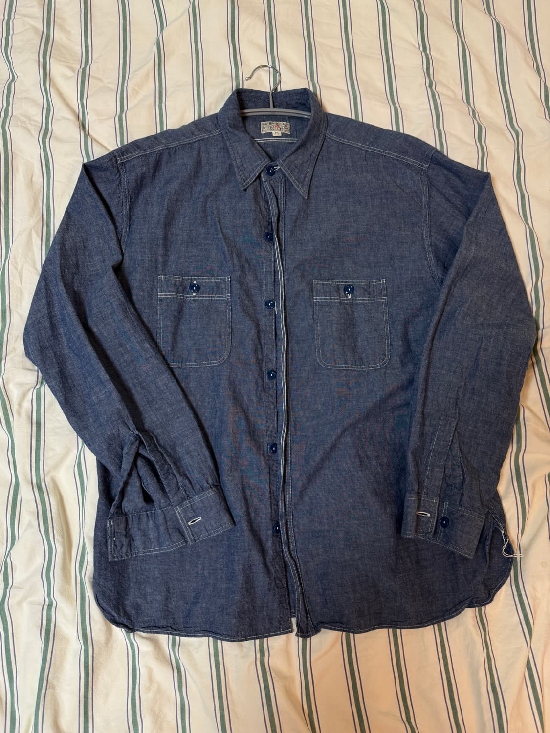 [18-18 1/2] 버즈릭슨 샴브레이 셔츠 상품이미지1