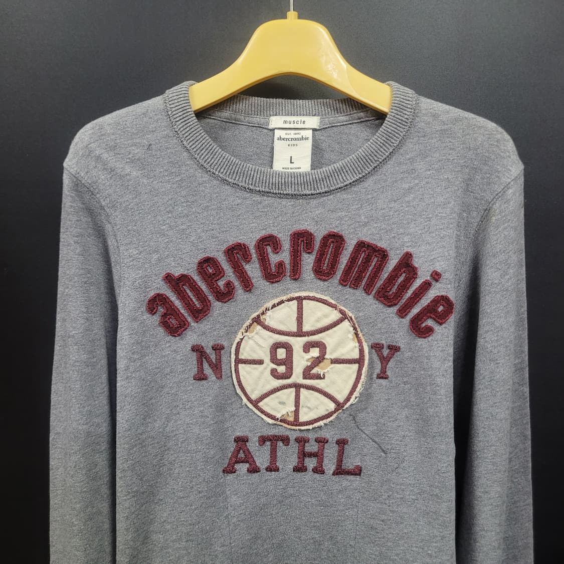 Abercrombie 아베크롬비 빈티지 빅로고 패치 셔츠  상품이미지2