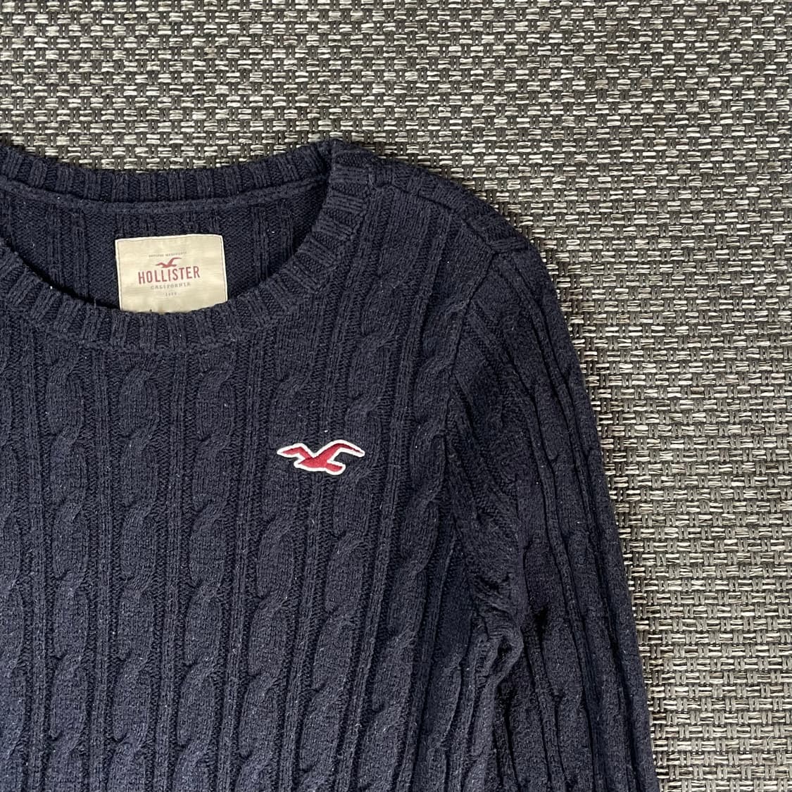 홀리스터 네이비 케이블 니트 S 상품이미지3
