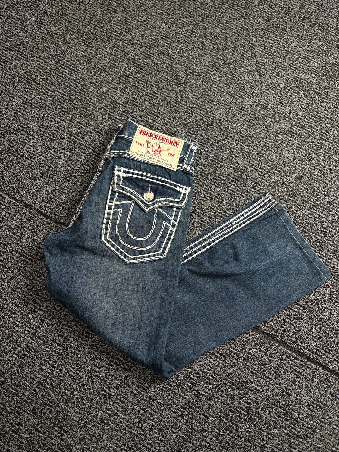 트루릴리젼 조이 로우 라이즈 슈퍼 티 플레어 데님 팬츠 2060 상품이미지1