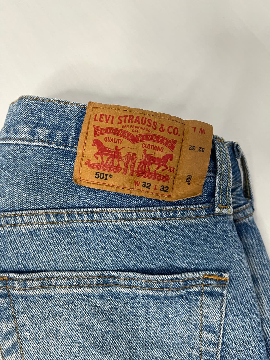 리바이스 501 오리지널 데님 W32 L32 상품이미지8