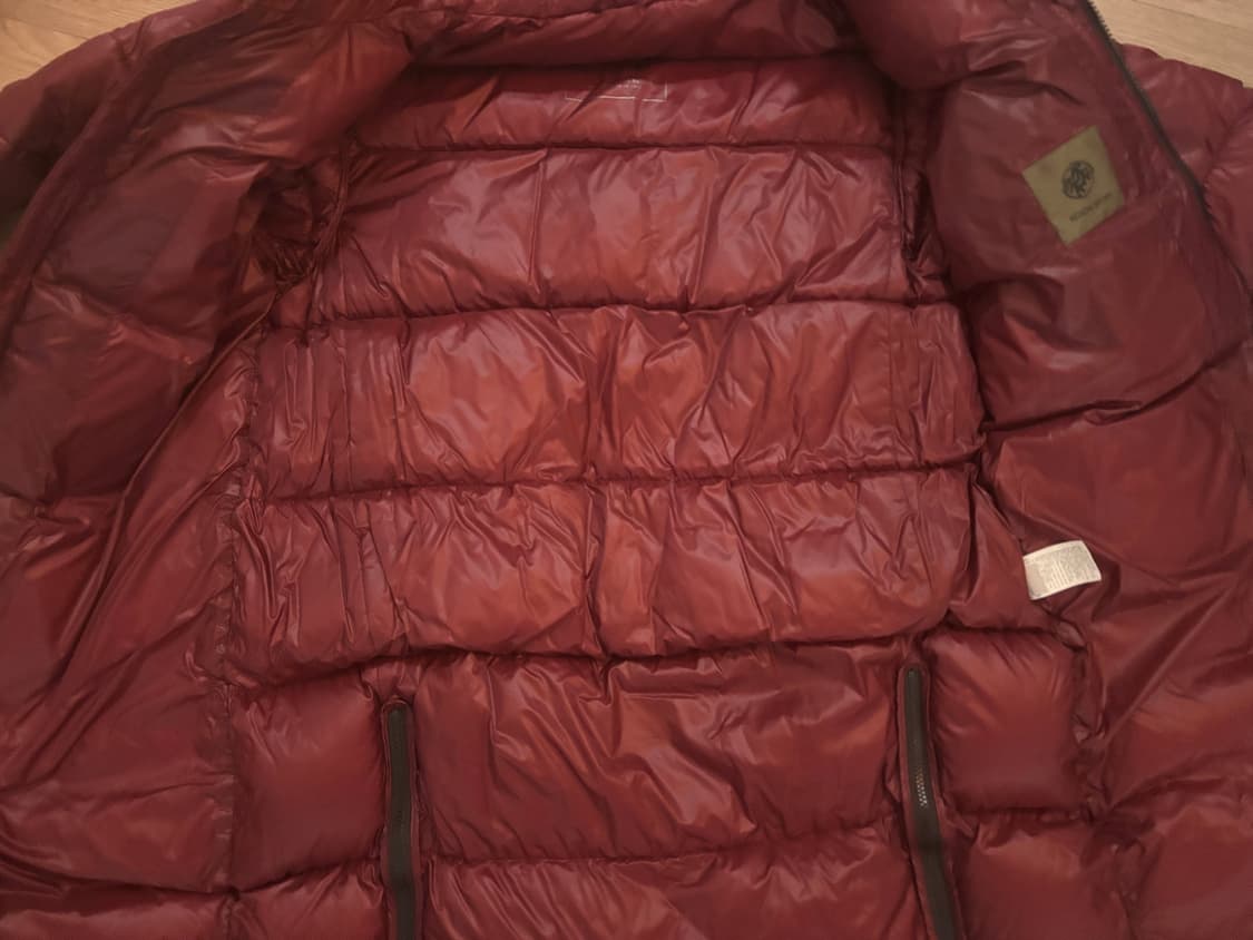 새상품급 코오롱 뉴볼륨 벌키 하이넥 빅후드 구스다운 야상형 롱패딩 상품이미지7