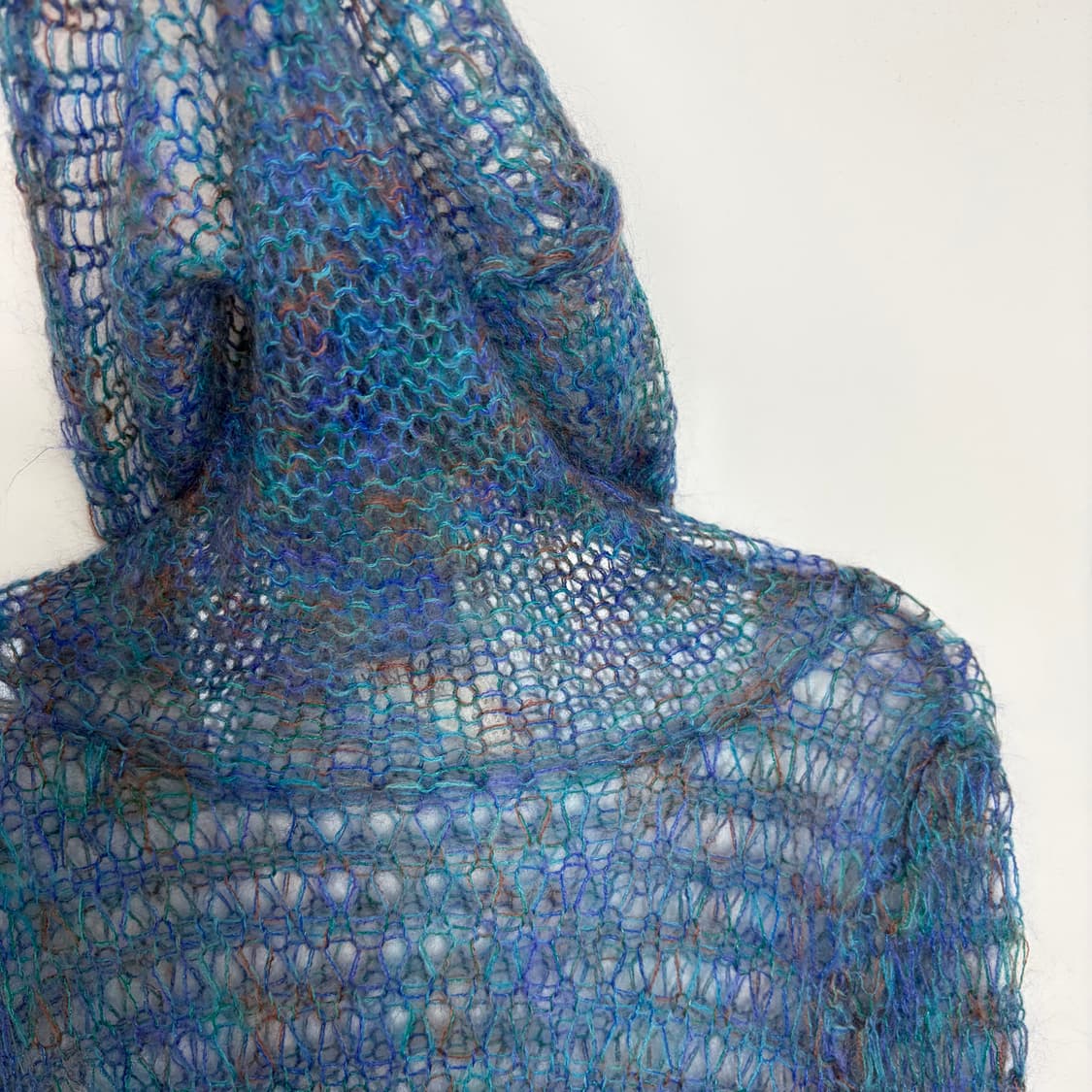 요시유키코니시 그물 메쉬 니트 티셔츠 상품이미지3