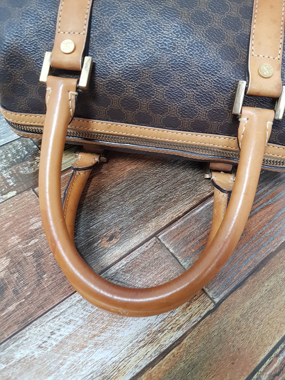 [정품] 셀린느 마카담 미니 보스턴백 브라운 상품이미지4