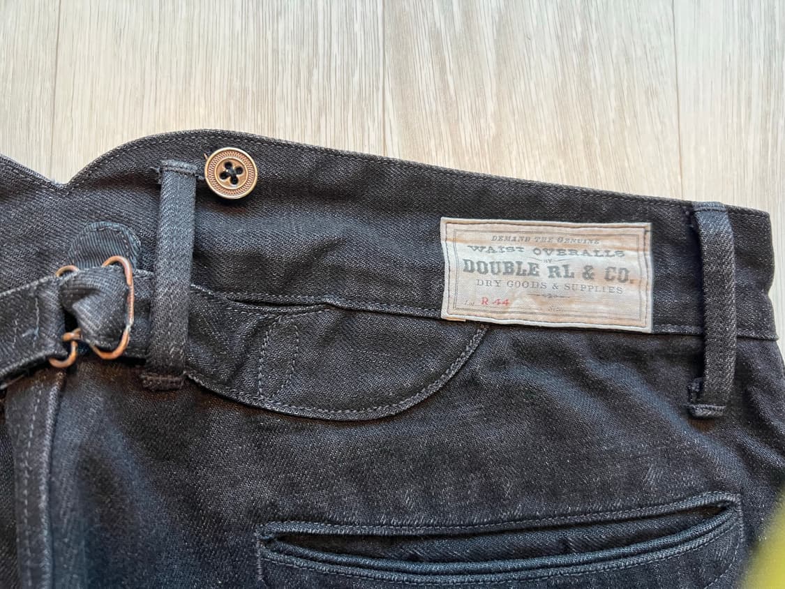 RRL waist overall 34x32  black 상품이미지3