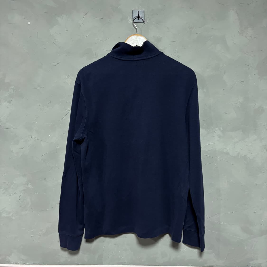 폴로 랄프로렌 신형 니트 반집업 네이비 상품이미지5