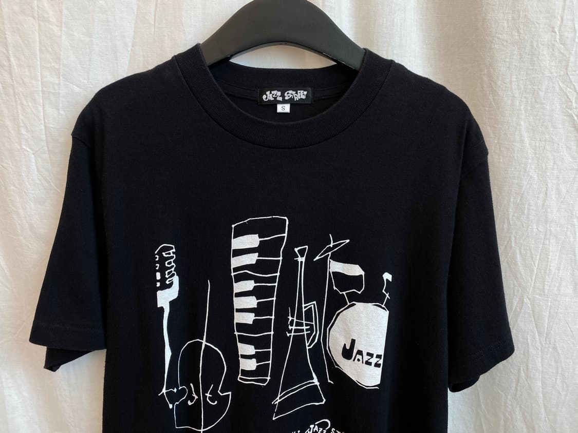 JAZZ STREET 블랙 그래픽 반팔티셔츠(공용S) 상품이미지2